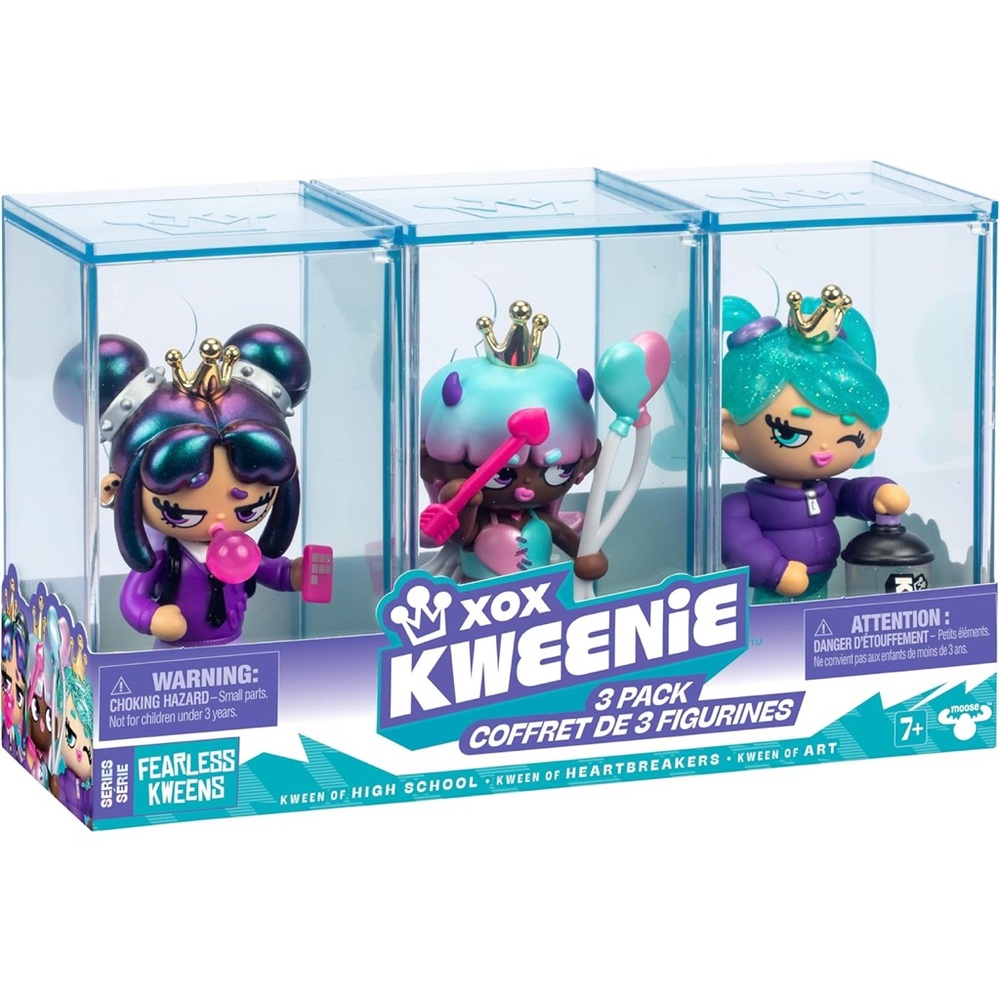 Fearless Kweens Series Premium Figurine and Display Case,4 Inch/Approx 10cm Tall